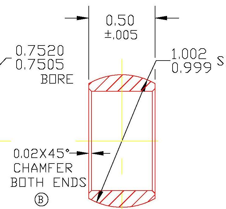 Sintered Iron with Sintered Iron Ball Spherical Bearing, Unmounted  - 3/4", 15 Series