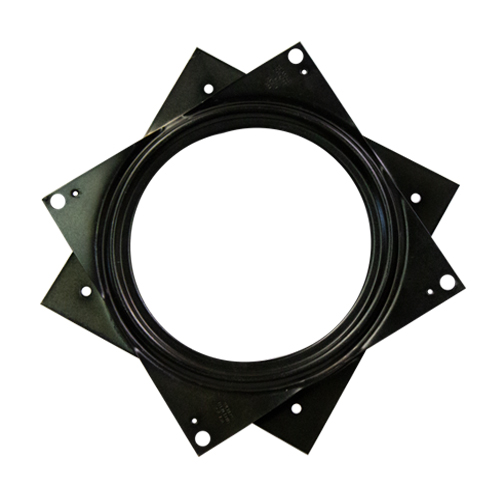 Steel Square Lazy Susan Turntable Bearing, 22 Gauge - 6"