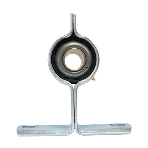 Stamped Steel Bearing Ball Sintered Bronze Bushing 2 Bolt Rubber Mounted Pedestal Bearing with Bushing with Cushion, 11 Gauge -  3/4"