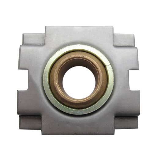 Sintered Bronze Bearing Ball Flat End Plate Bearings with Ring, 13 Gauge -  3/4"