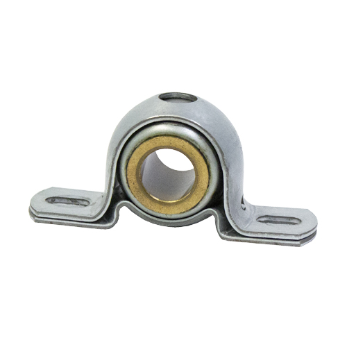 Stamped Steel Bearing Ball Sintered Bronze Bushing 2 Bolt Pillow Block Bearing with Bushing, 13 Gauge -  3/4"