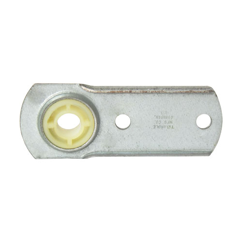 Molded Nylon Bearing Ball 2 Bolt Offset Flange Mounted Bearing, 16 Gauge -  1/4"