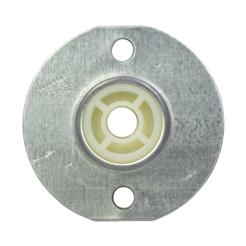 Molded Nylon Bearing Ball 2 Bolt 2 Bolt Flange Bearing, 16 Gauge -  3/8"