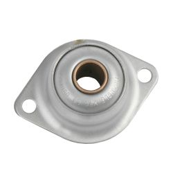 Sintered Bronze with Stamped Steel Ball 2 Bolt Flange Bearing