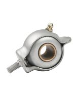 Stamped Steel Bearing Ball Sintered Bronze Bushing Clamshell Bearing, 16 Gauge -  3/4"