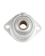 Sintered Bronze with Stamped Steel Ball 2 Bolt Flange Bearing