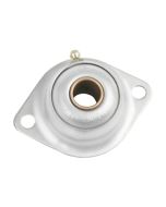 Sintered Bronze with Stamped Steel Ball 2 Bolt Flange Bearing