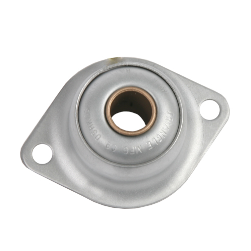 Stamped Steel Bearing Ball Sintered Bronze Bushing 2 Bolt 2 Bolt Flange Bearing with Bushing, 16 Gauge -  5/8"