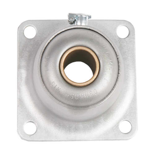 Stamped Steel Bearing Ball Sintered Bronze Bushing 4 Bolt 4 Bolt Flange Bearing with Bushing, 16 Gauge -  5/8"