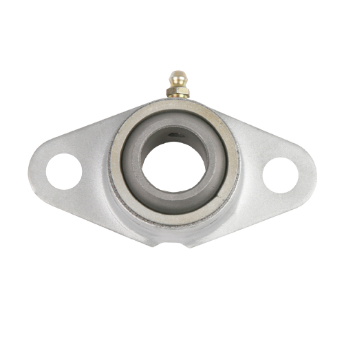Sintered Iron Bearing Ball 2 Bolt 2 Bolt Flange Bearing with Ring, 13 Gauge - 1"