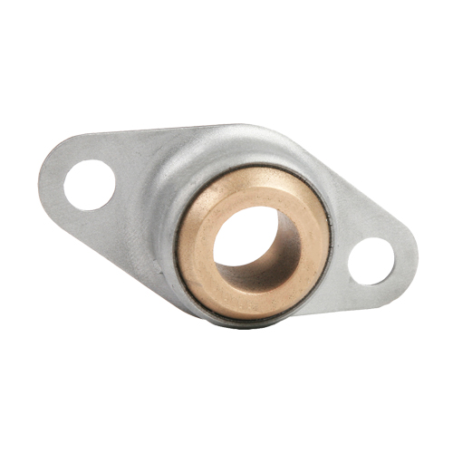 Sintered Bronze Bearing Ball 2 Bolt 2 Bolt Flange Bearing, 16 Gauge -  5/8"