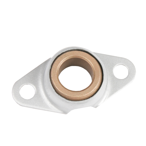 Sintered Bronze Bearing Ball 2 Bolt 2 Bolt Flange Bearing, 16 Gauge -  3/8"