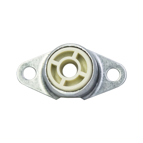 Molded Nylon Bearing Ball 2 Bolt 2 Bolt Flange Bearing, 16 Gauge -  3/8"