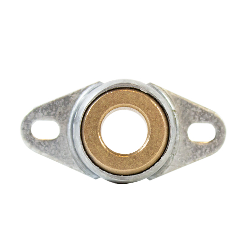 Sintered Bronze Bearing Ball 2 Bolt 2 Bolt Flange Bearing, 16 Gauge -  1/2"