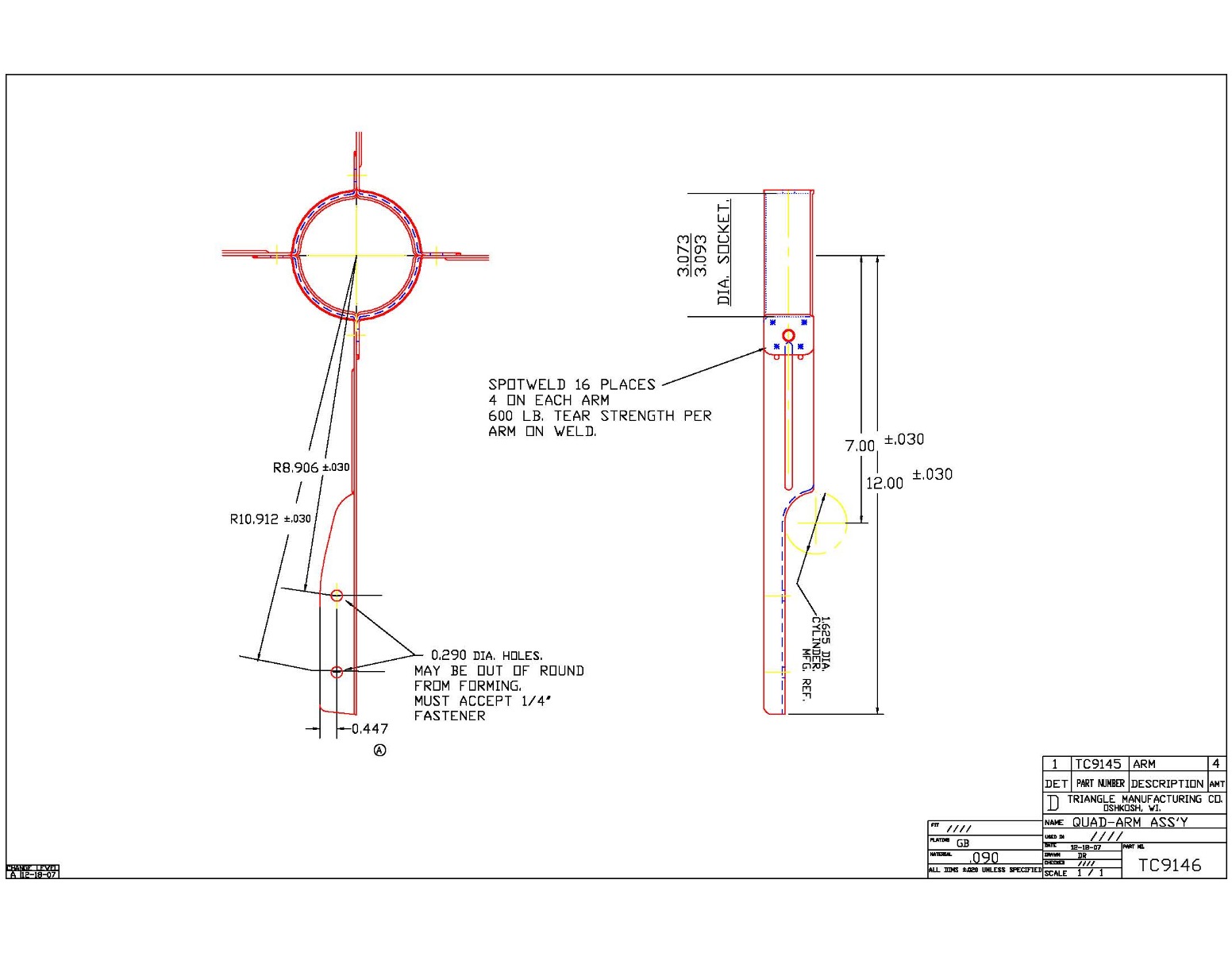 Spider Blower Bearing Bracket TC9146