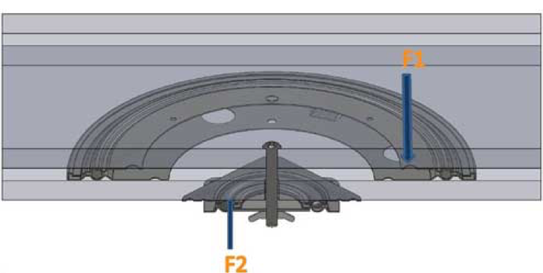 Diagram of how a Lazy Susan Bearing works