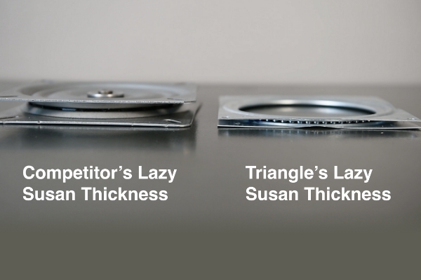 Triangle Lazy Susan Bearings Low Profile